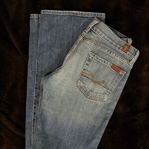 7 for all Mankind Blue Denim Jeans